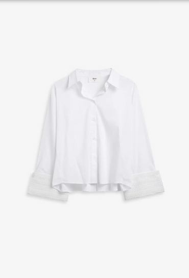 Bluser | Atari Lace Shirt Bright White