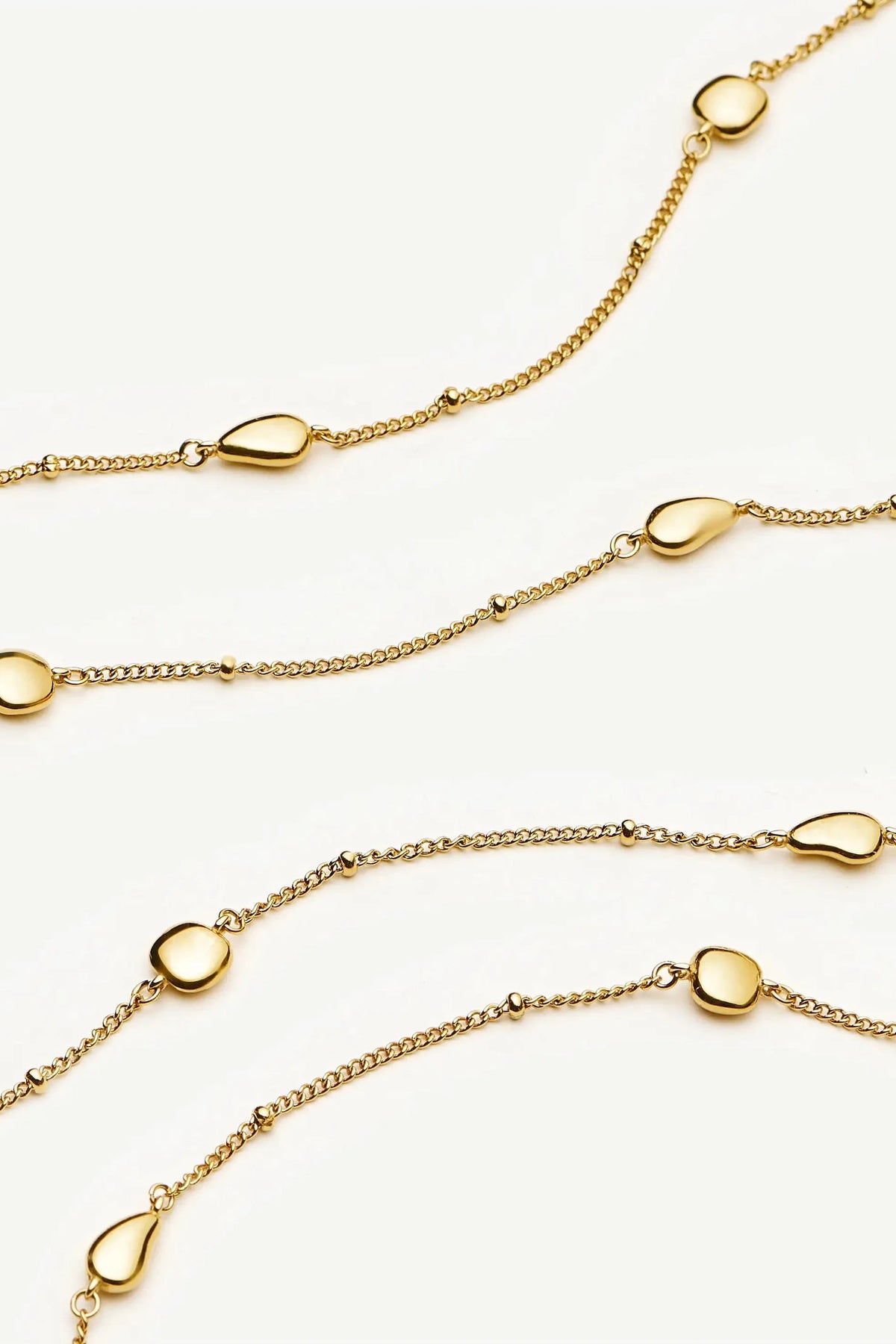 Molten Teardrop Multi Charm Wraparound Necklace