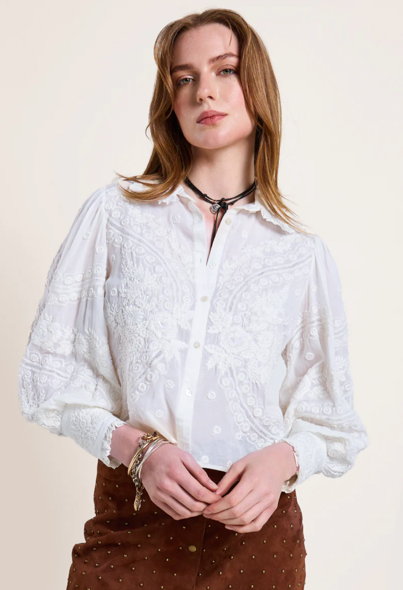 Chetna Top Simply White Bluser