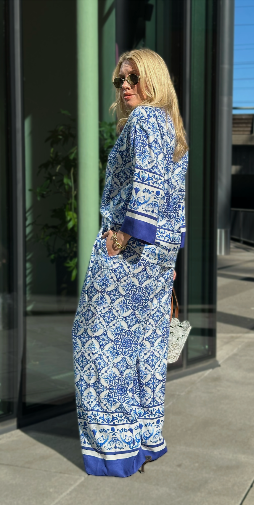 Maura Blouse Blue Majolica Bluser