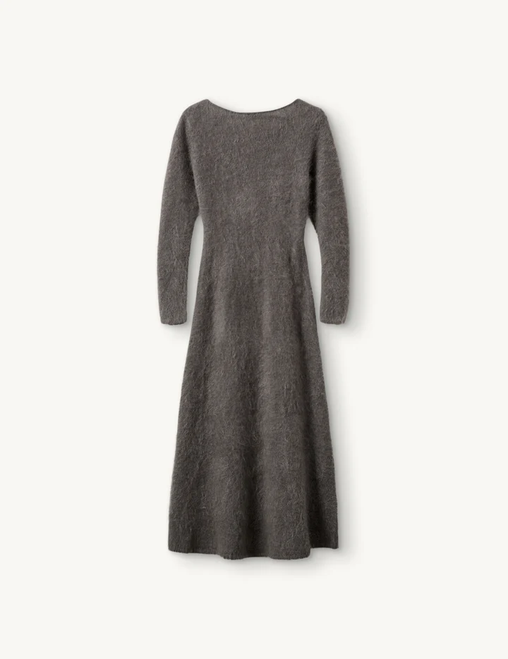 Roma Dress Grey Melange Kjoler