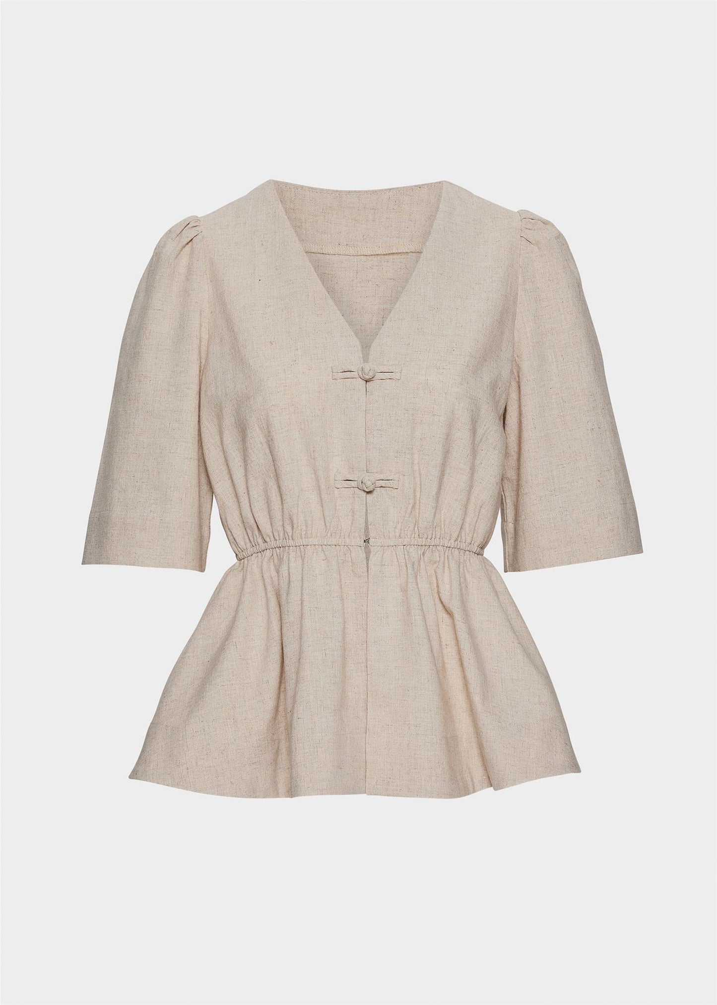 Monic Linen Top Sand T-skjorter
