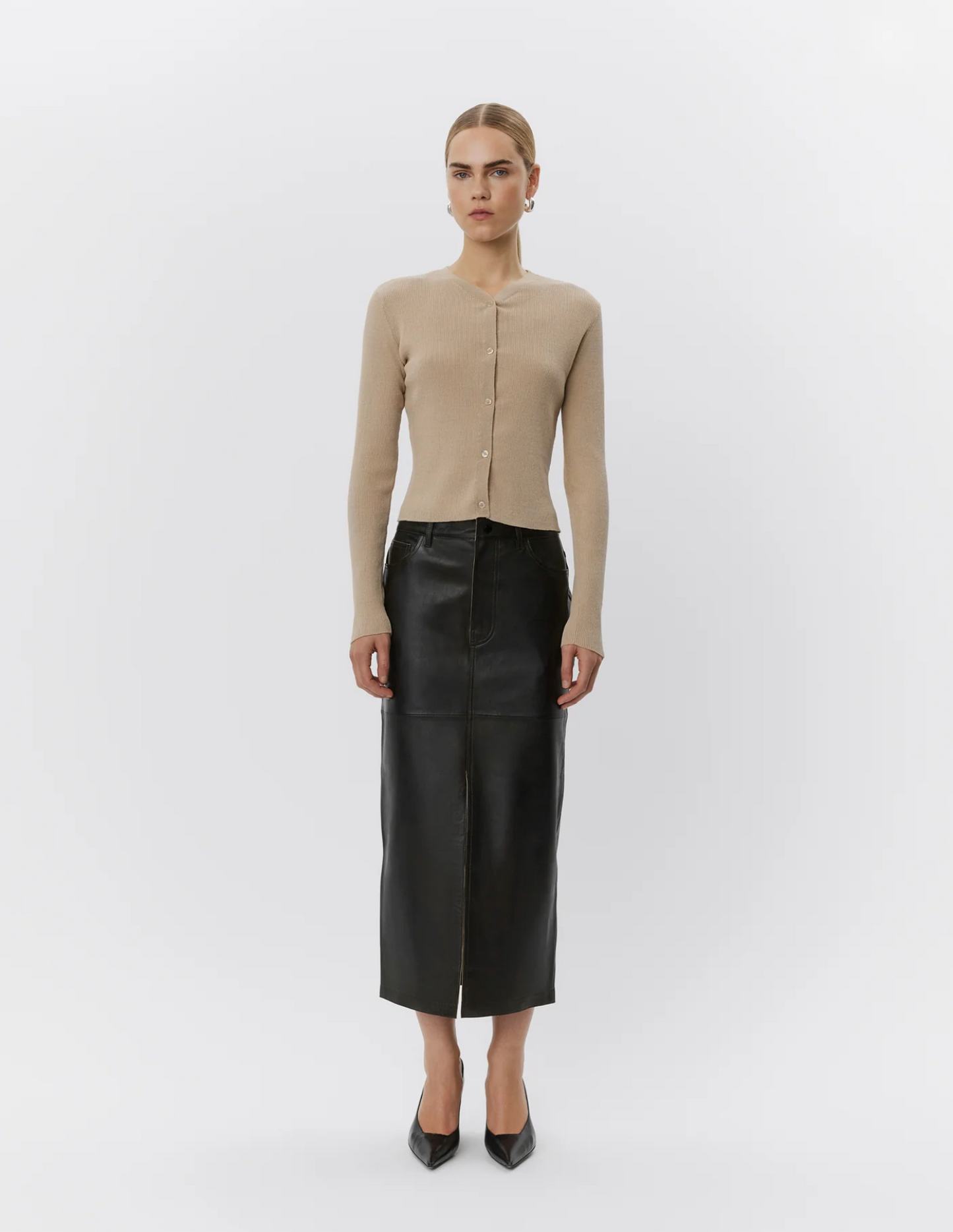 Niki - Leather Contemporary Skirt Skjørt