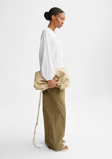 Maud Linen Top White Bluser