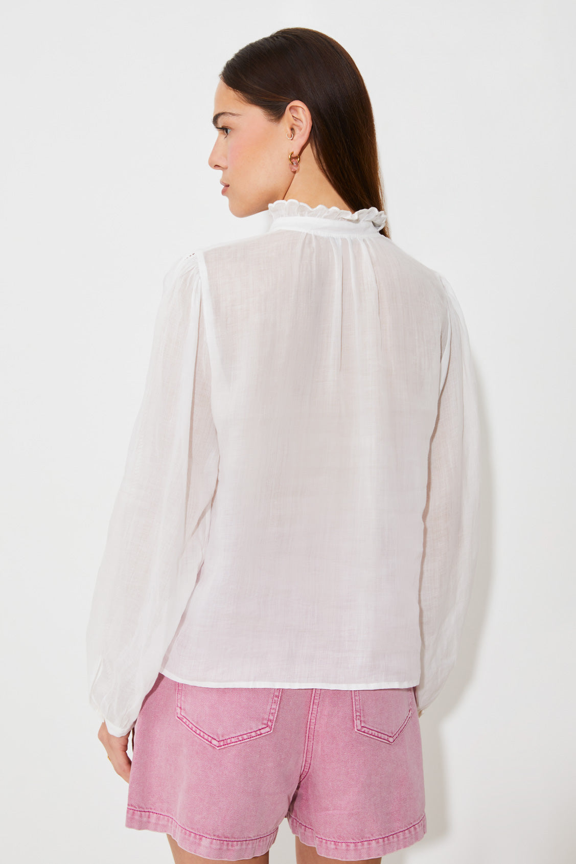 Leony Blouse Blanc Casse Bluser