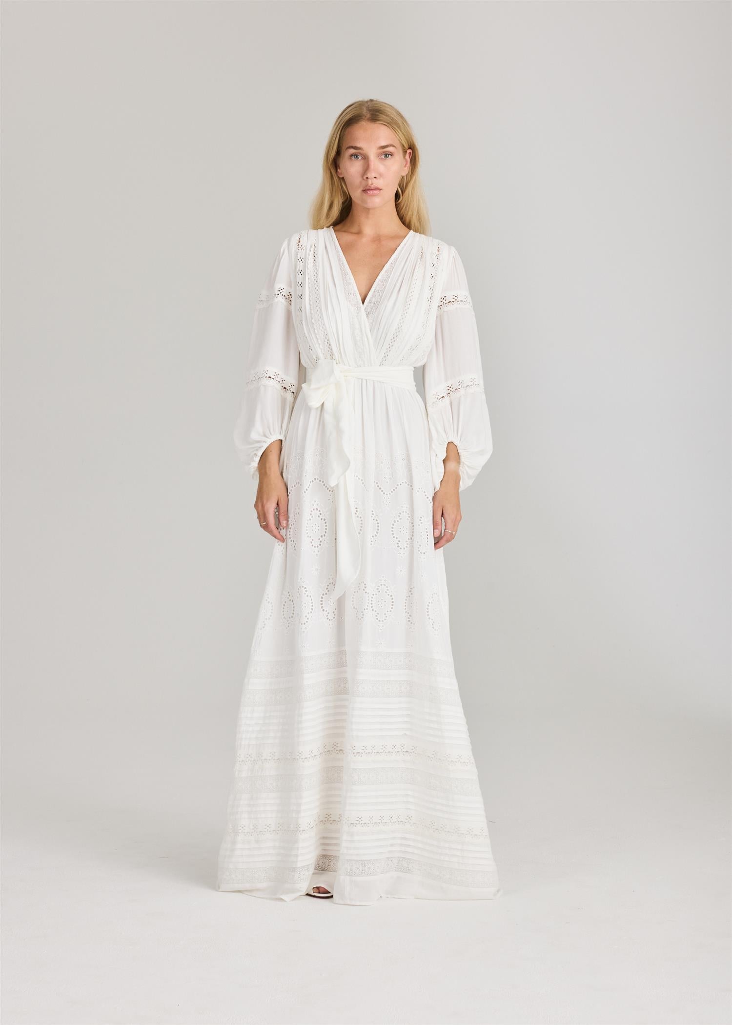 Lita Maxi Dress White Kjoler