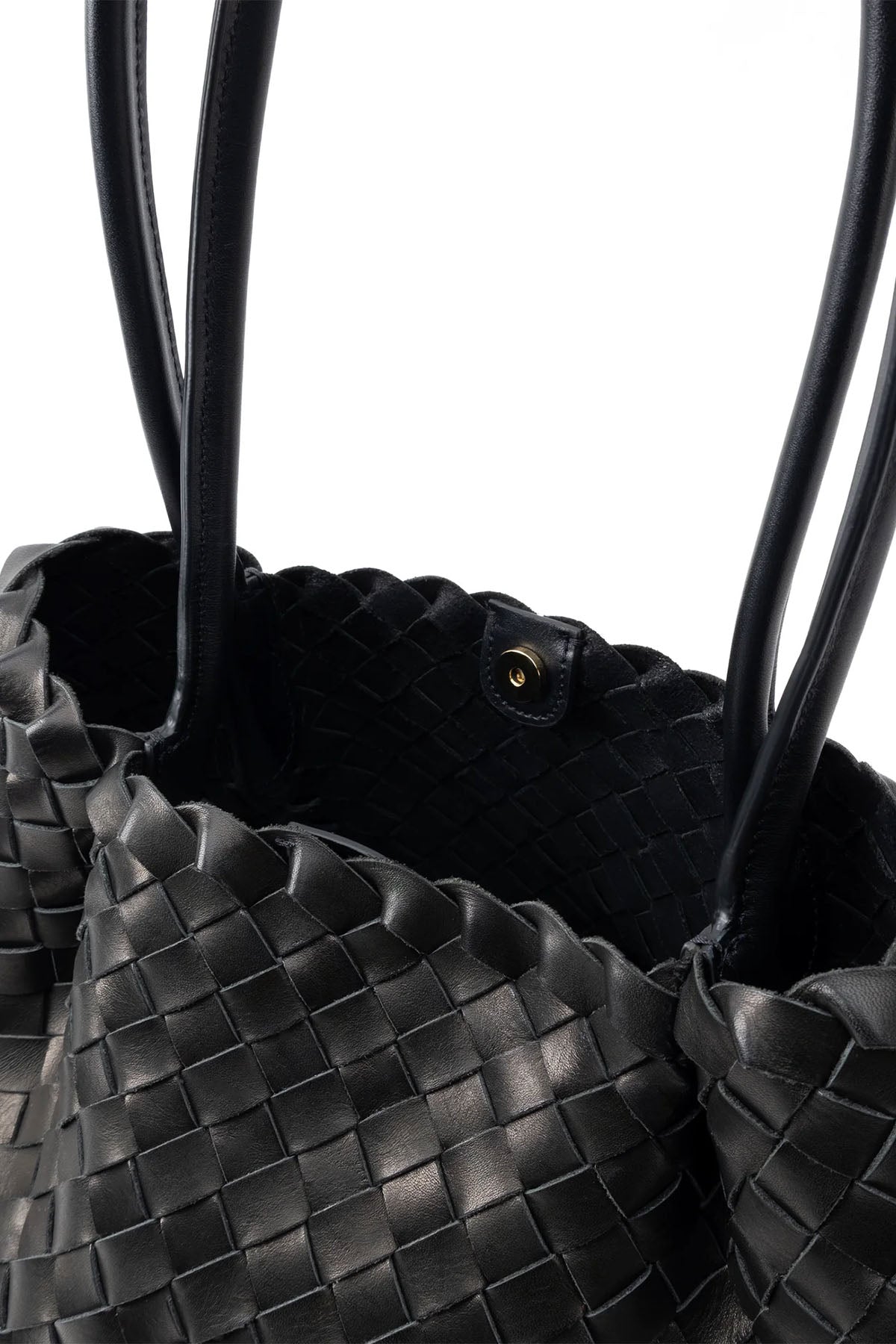 Vesker | Dimple Tote Medium Woven Black