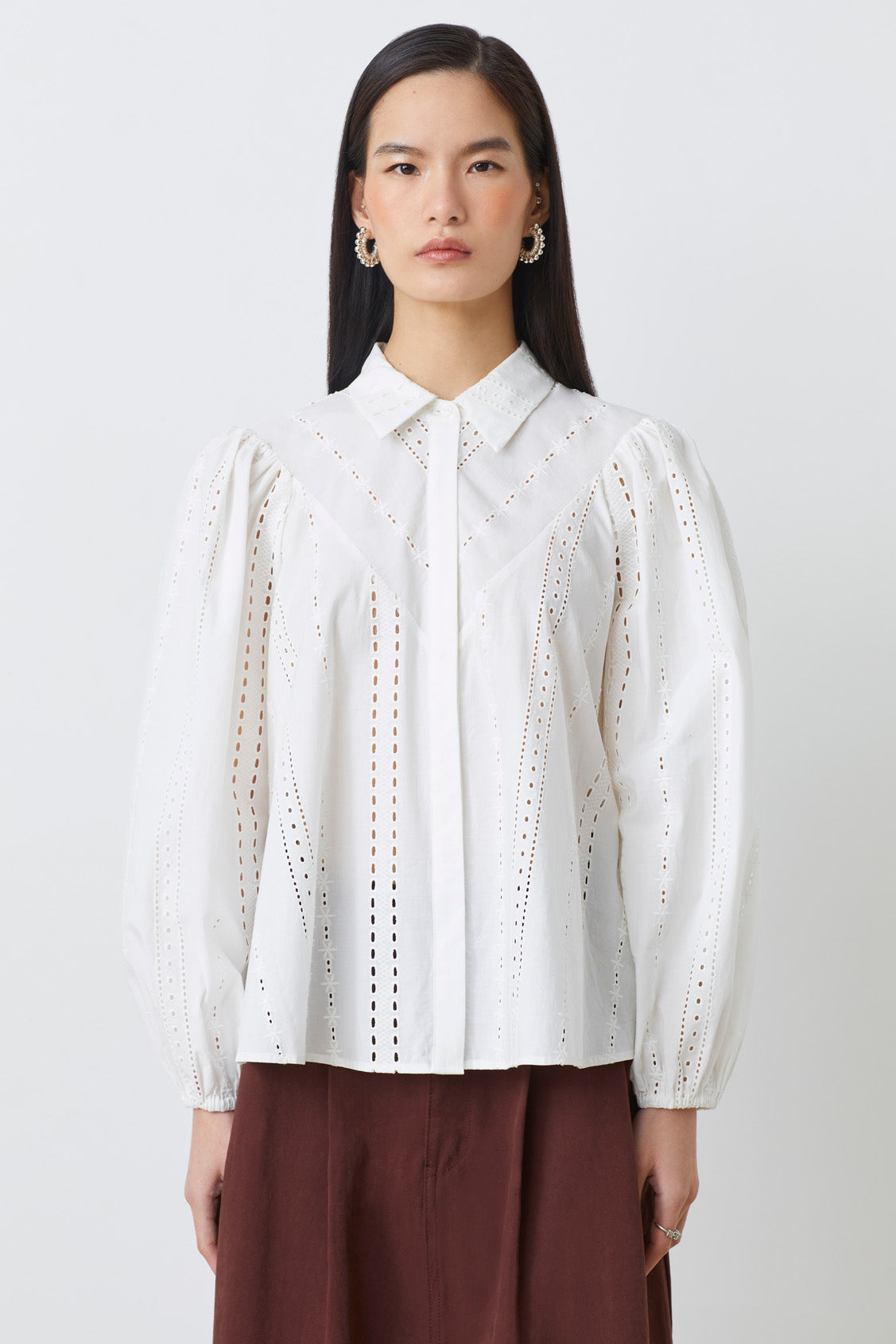 Louane Blouse Blanc Casse Bluser