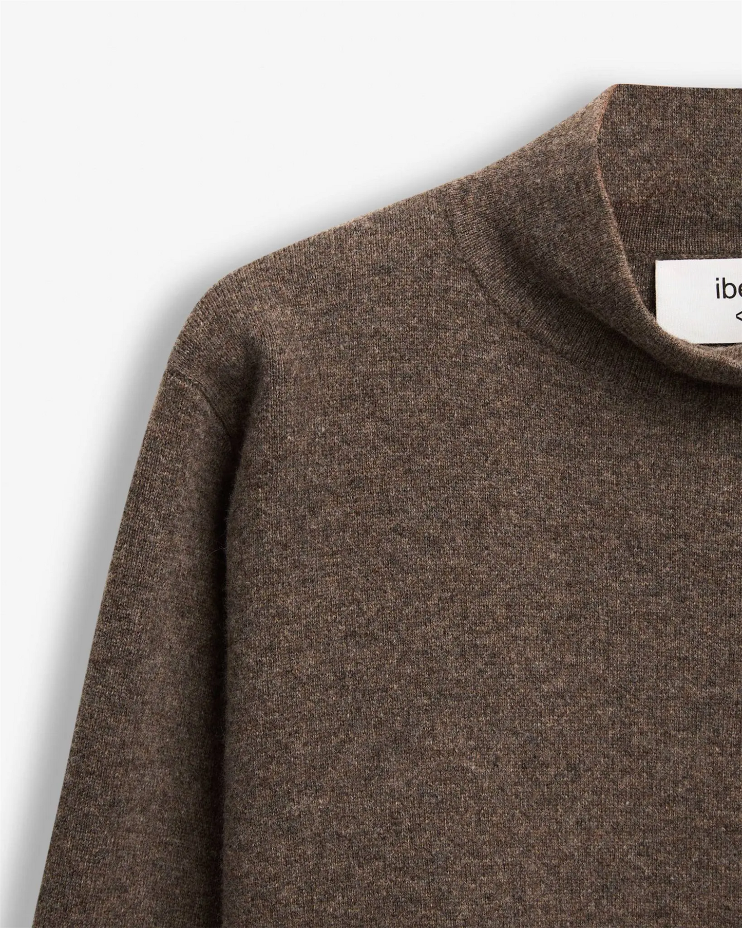Serge Merino Sweater Brown Melange Gensere