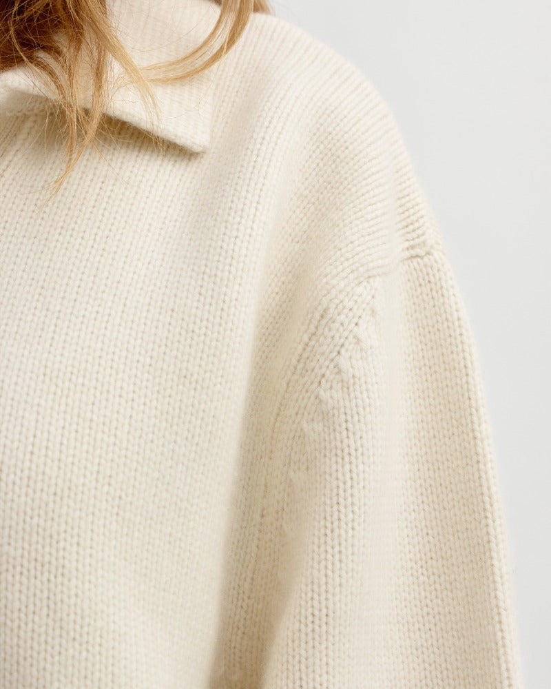 Monaco Sweater Cream Gensere