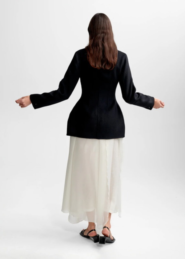 Adah Wool Jacket Black Jakker