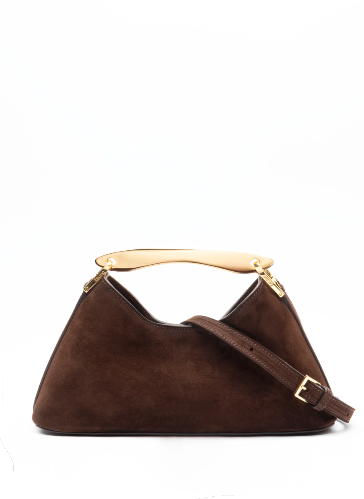 Vesker | Mini Boomerang Suede Brownie