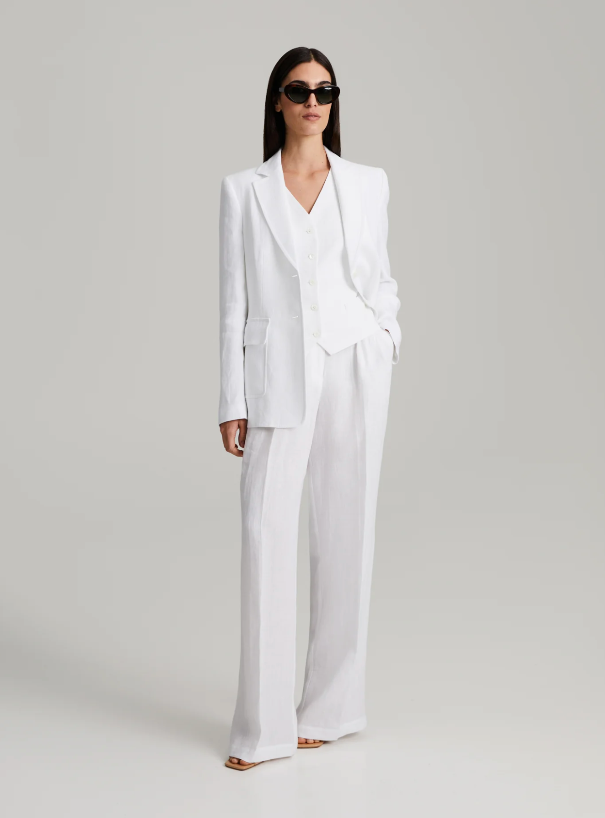 Windy Blazer White Blazere