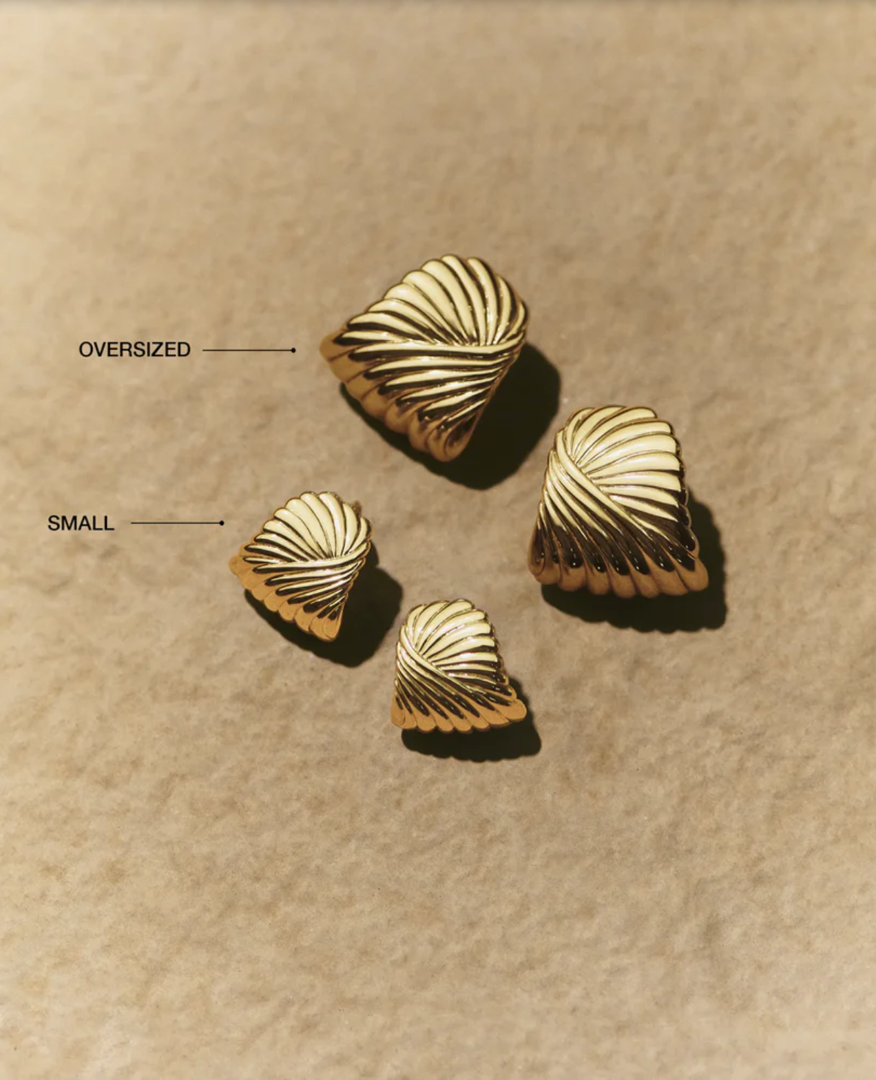 Øredobber | Ripple Stud Earrings