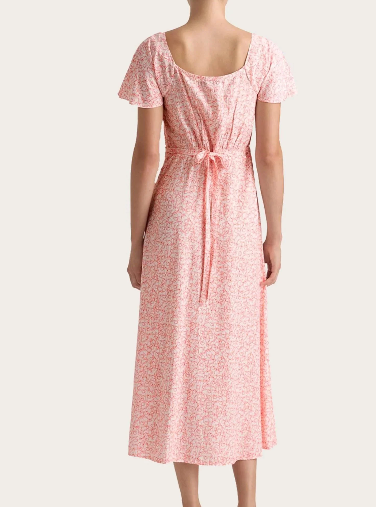 Aurelie Midi Dress Micro Calla Print Kjoler