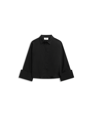 Atari Linen Shirt Black Bluser