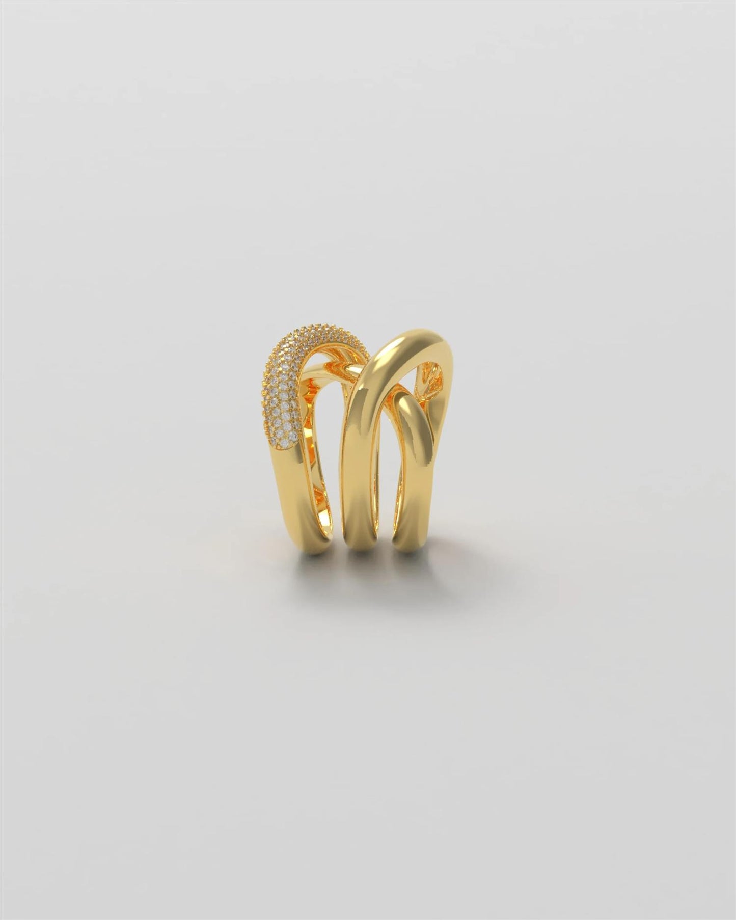 Thorn Ring Triple Diamonds Ringer