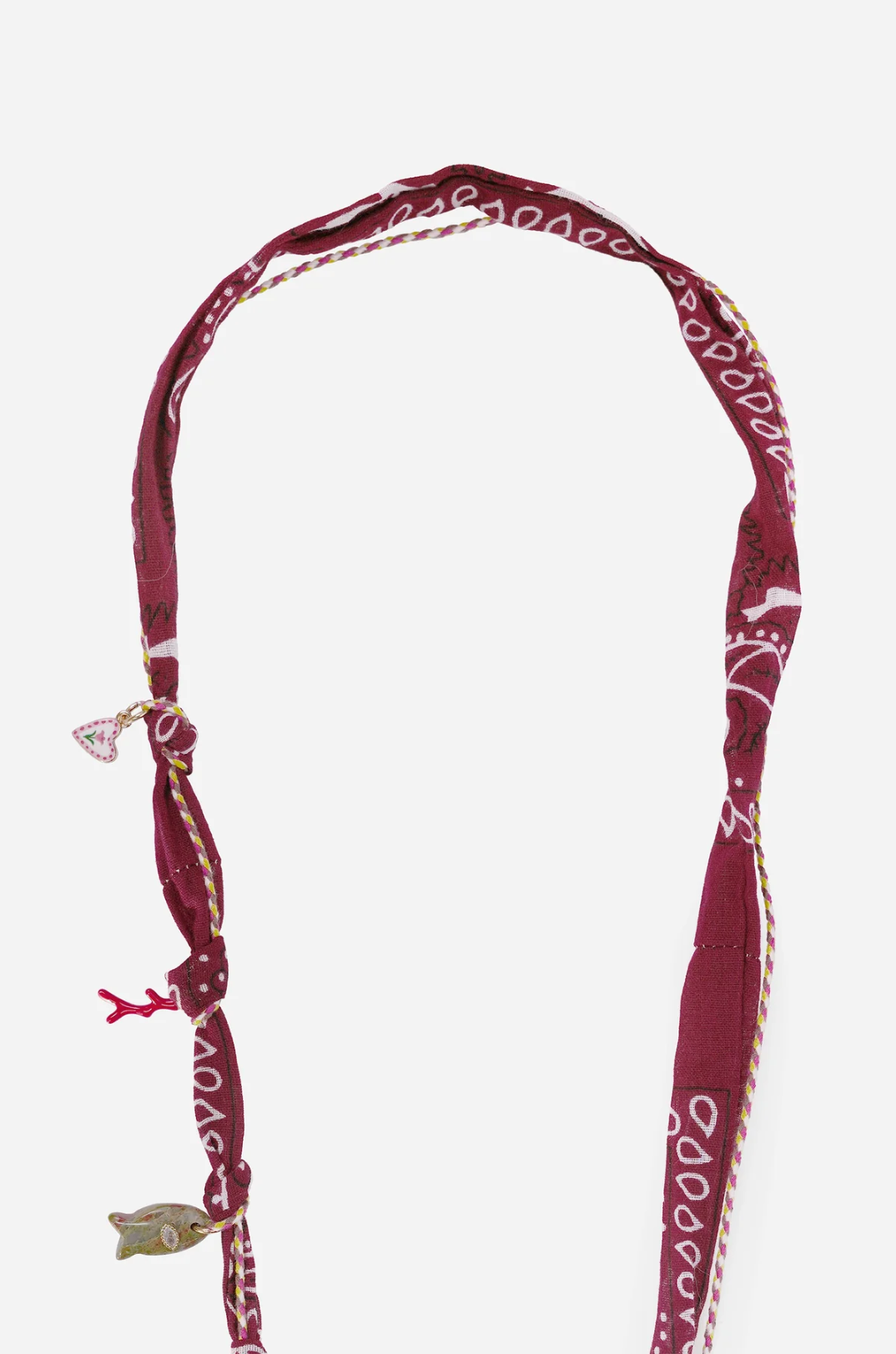 Accessories | Laia Bandana Bordeaux Charms