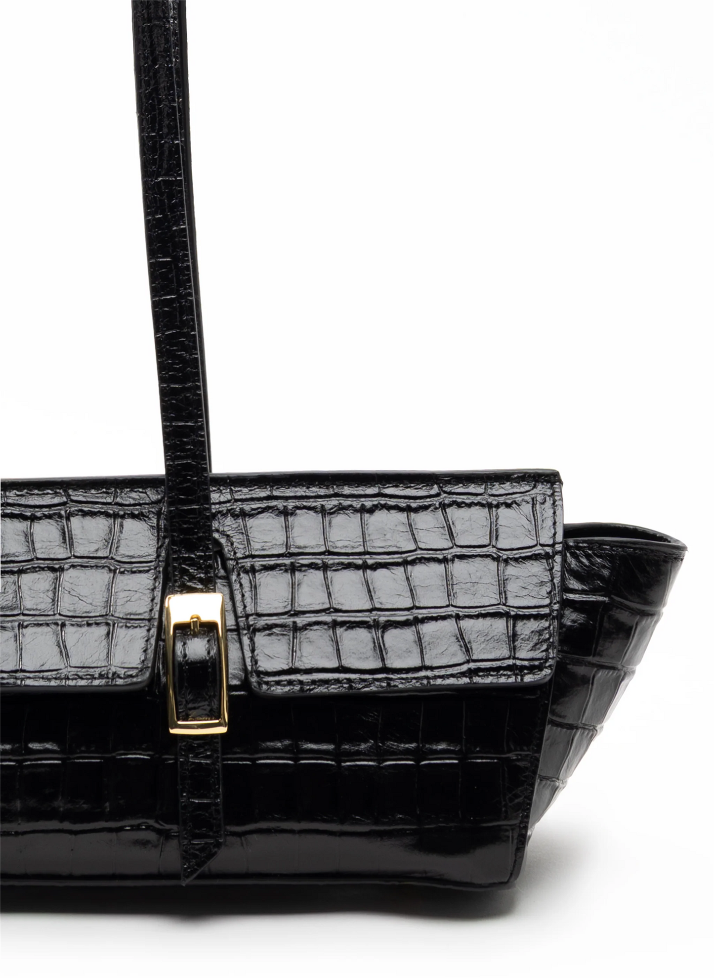 Vesker | Le Bateau Croco Leather Black