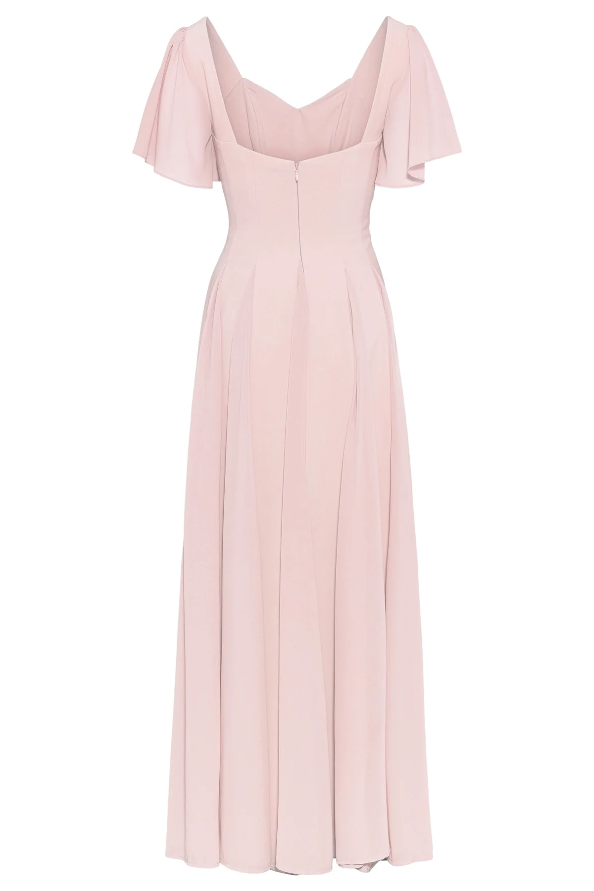 Kjoler | Alette Maxi Dress Flutter Sleeve Blush
