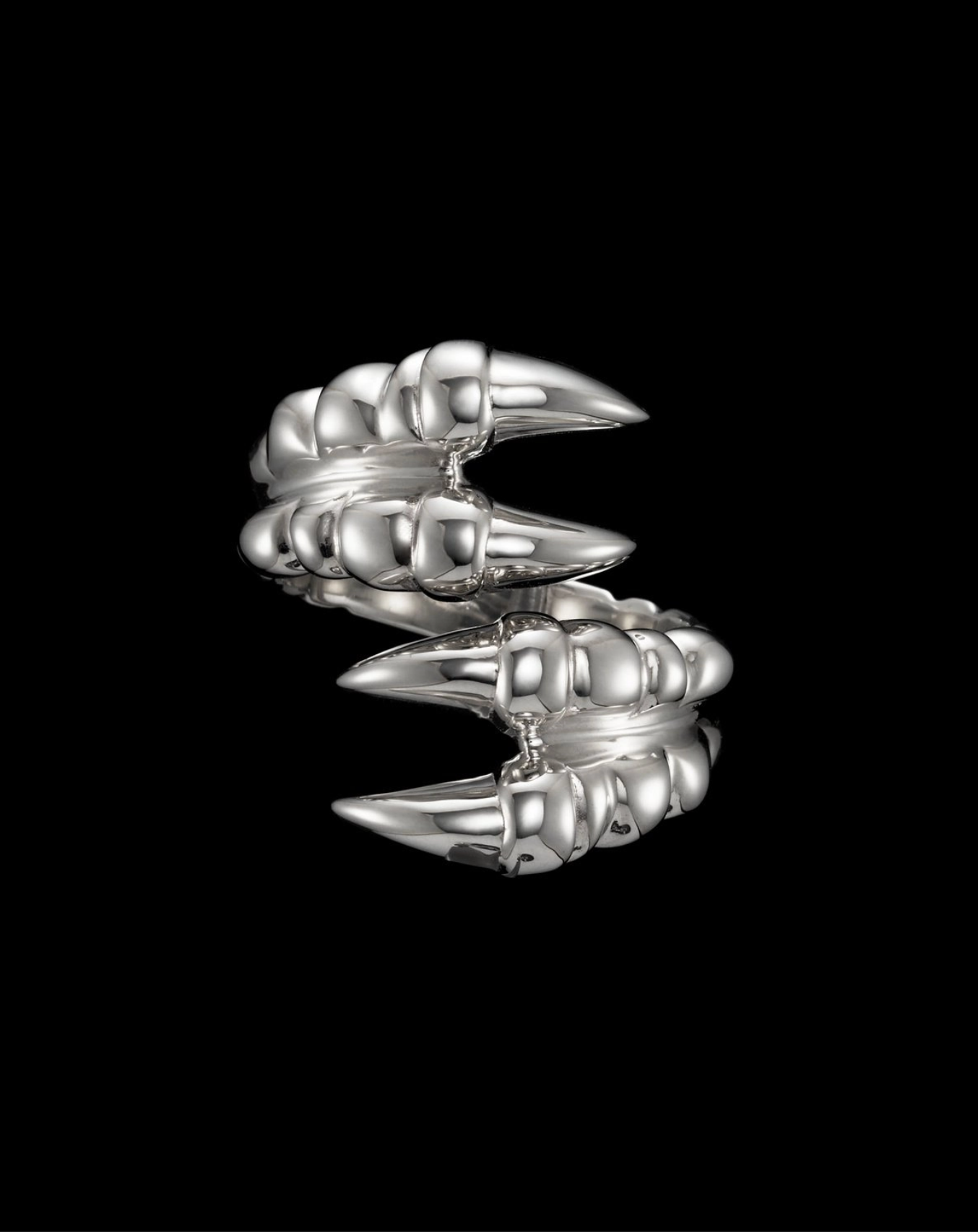 Claw Ring Double Silver Ringer