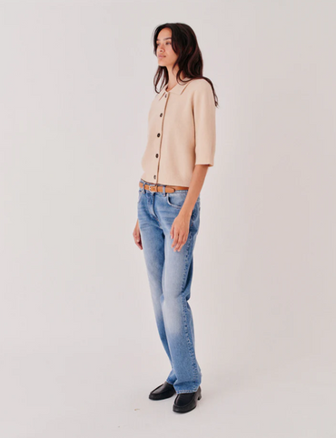 Como Cropped Cardigan Macadamia Cardigans