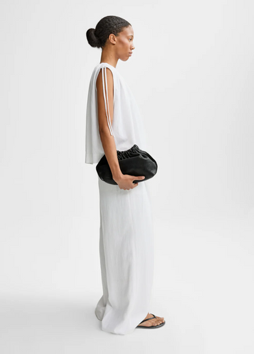 Gali Linen Top White Bluser