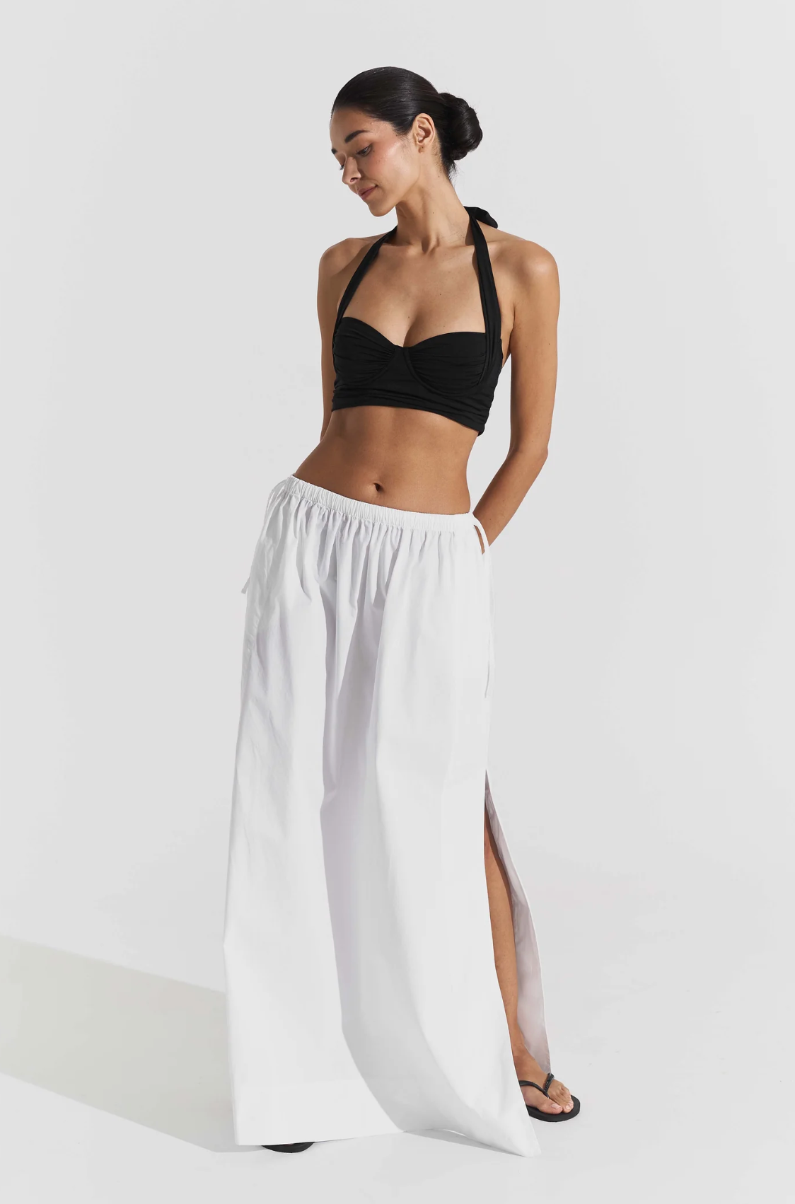Badetøy | Haven Midi Top Pearl Black