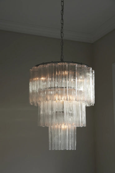 Fontaine Chandelier M Clear/Chrome Lamper