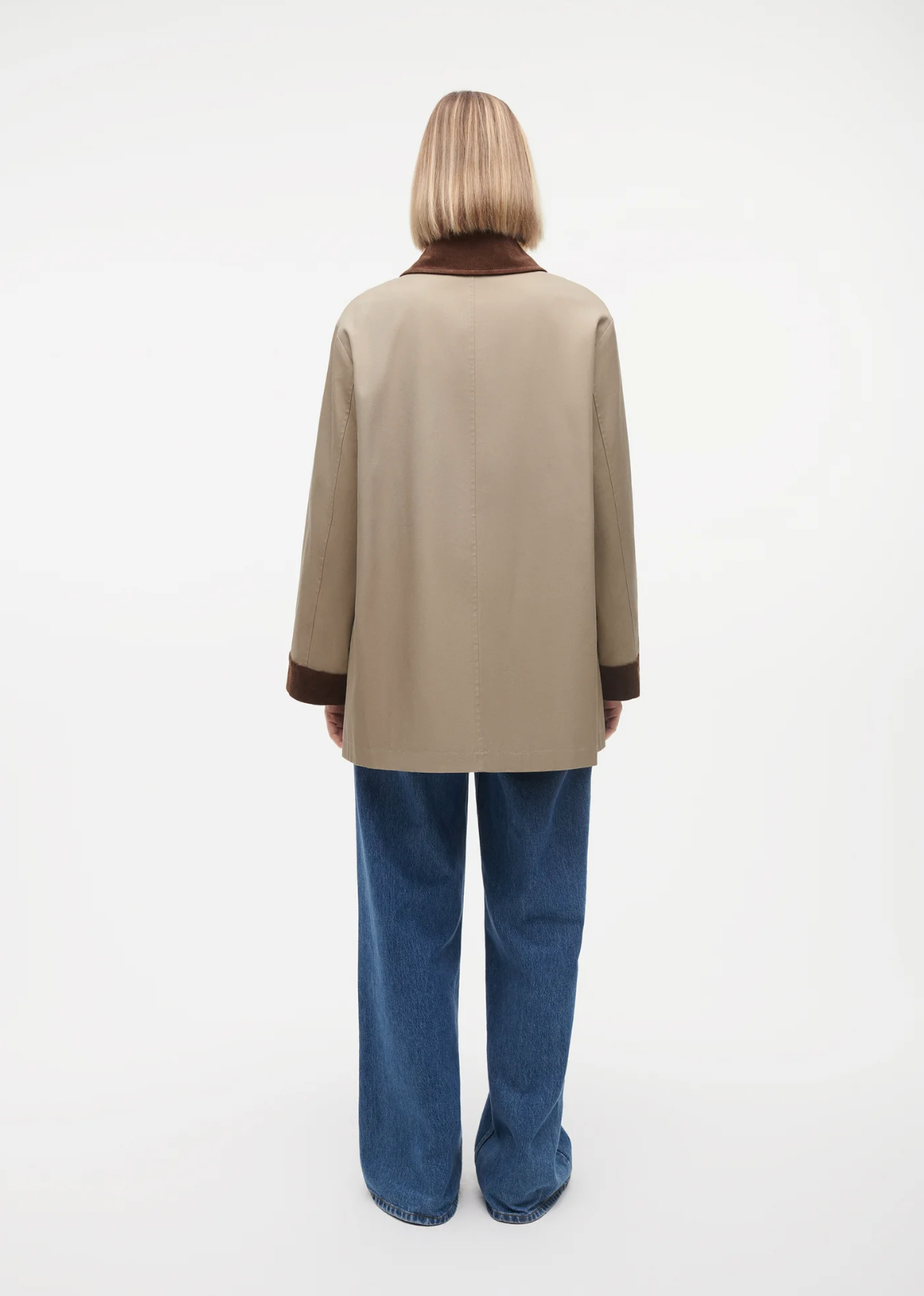 Fiora Cotton Twill Jacket Olive Jakker