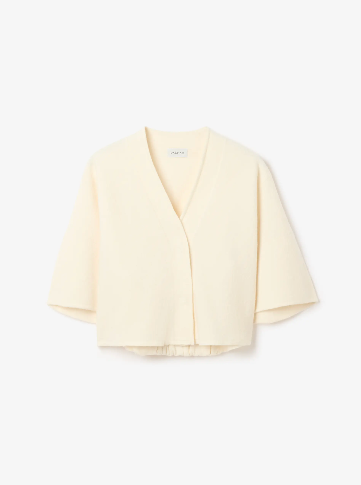 Short Wool Cardigan Off White Cardigans