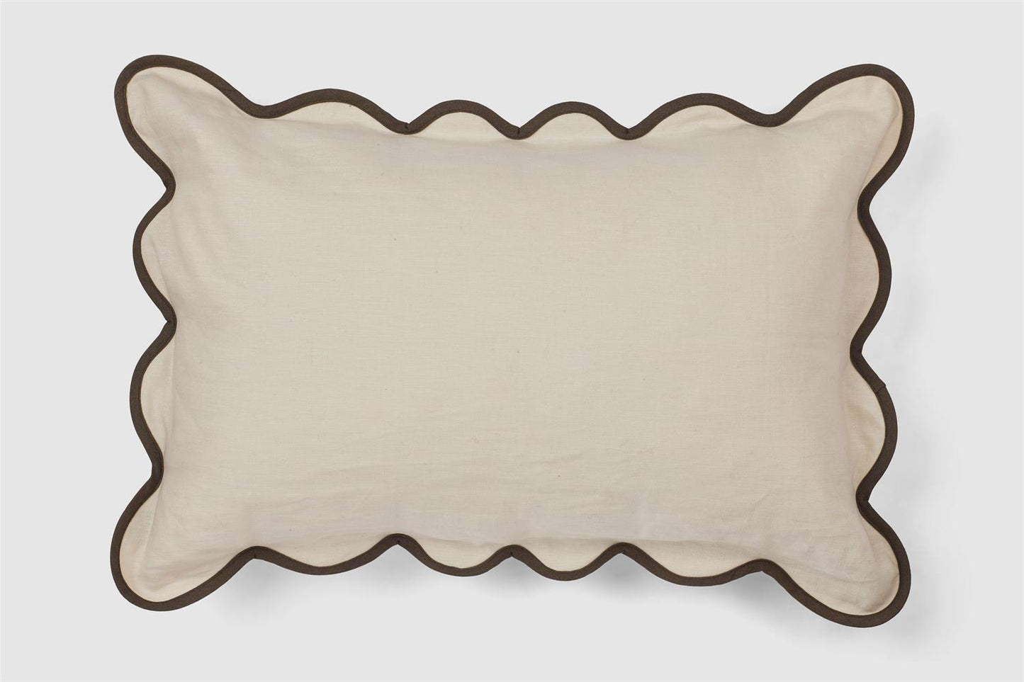 Poppy Cushion Cover Ivory Brown 40x60 Puter