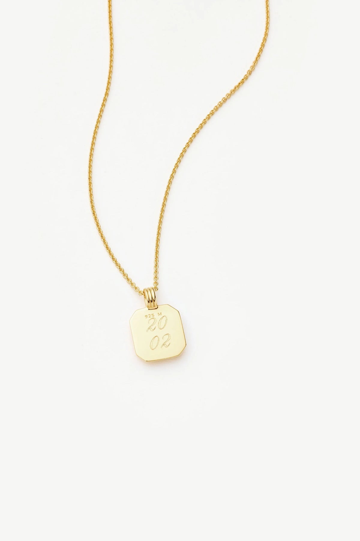 March Engravable Birthstone Pendant Necklace