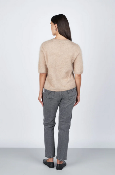 Izzie T-Shirt Camel Melange T-skjorter