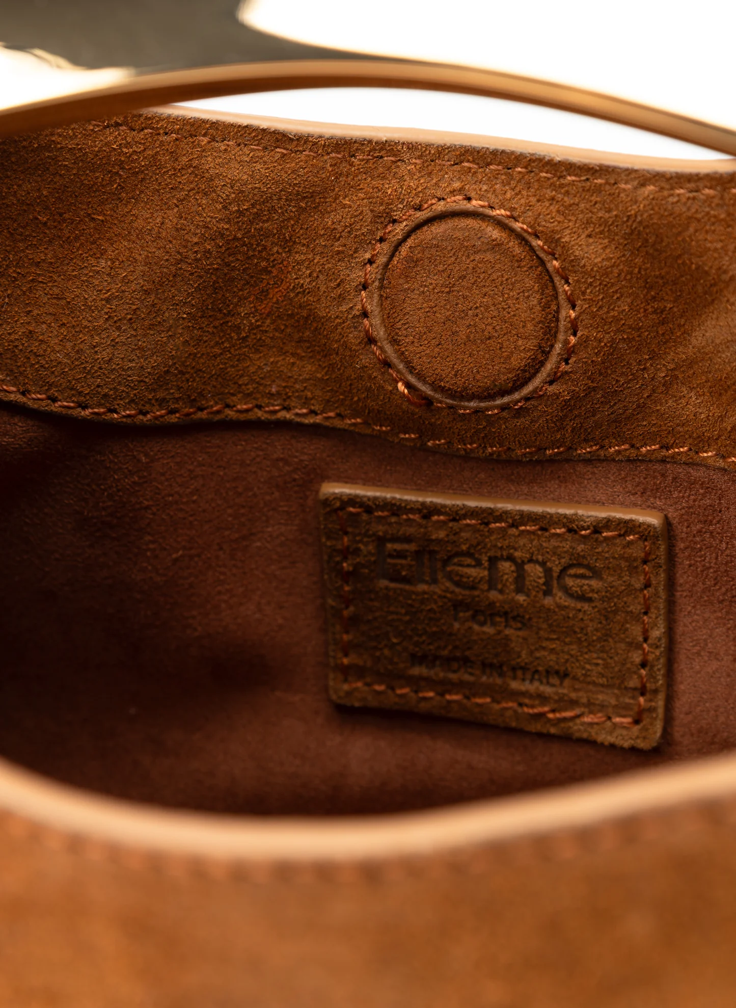 Mini Boomerang Suede Cognac Vesker