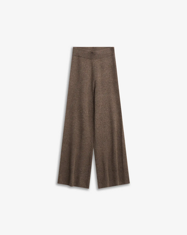 Serge Merino Pants Brown Melange Bukser
