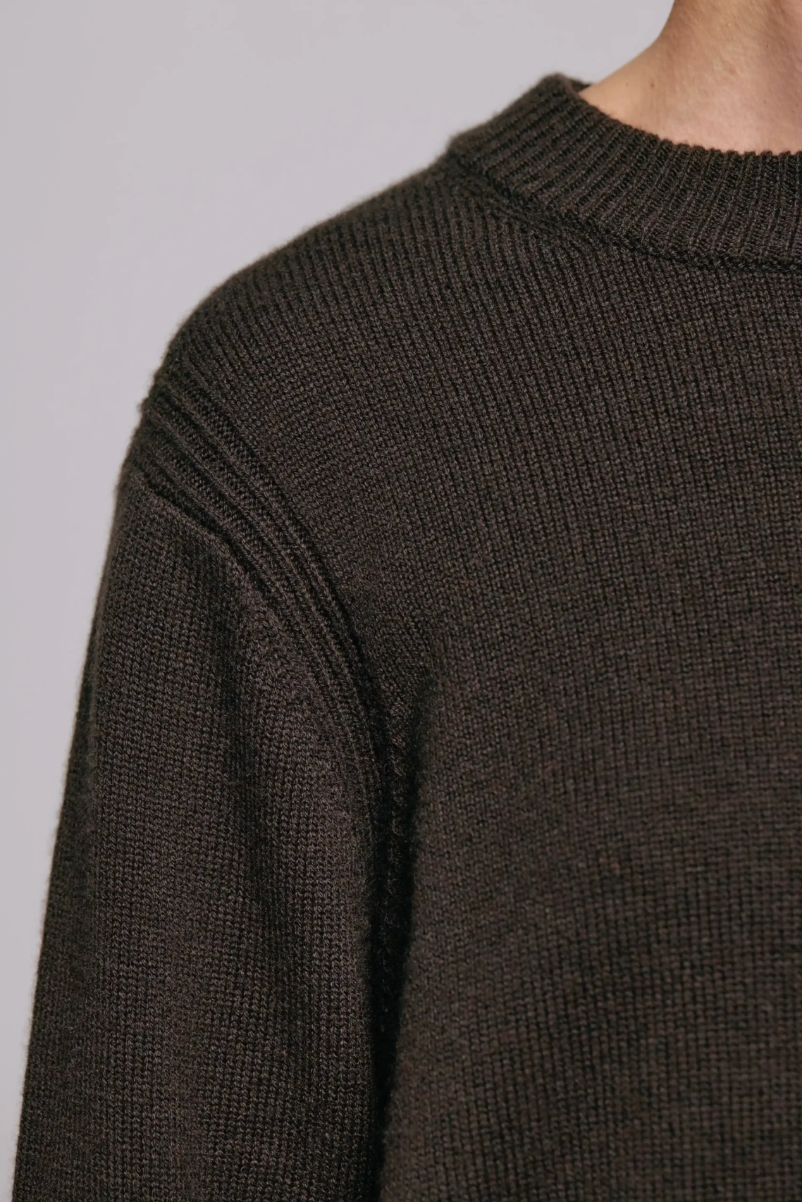 Alma Sweater Dark Brown Gensere