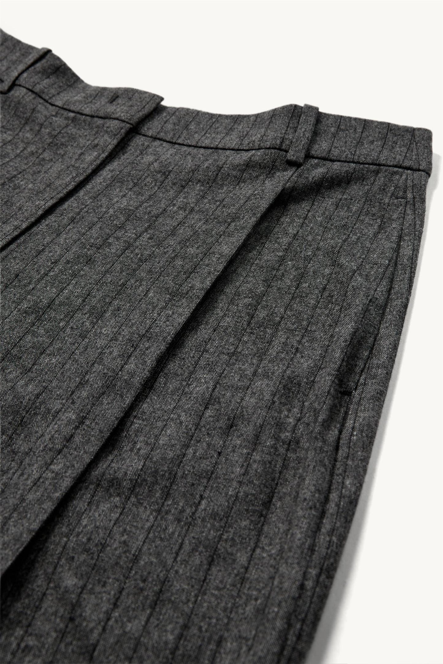 Bukser | Tilda Pants Grey/Black stripes