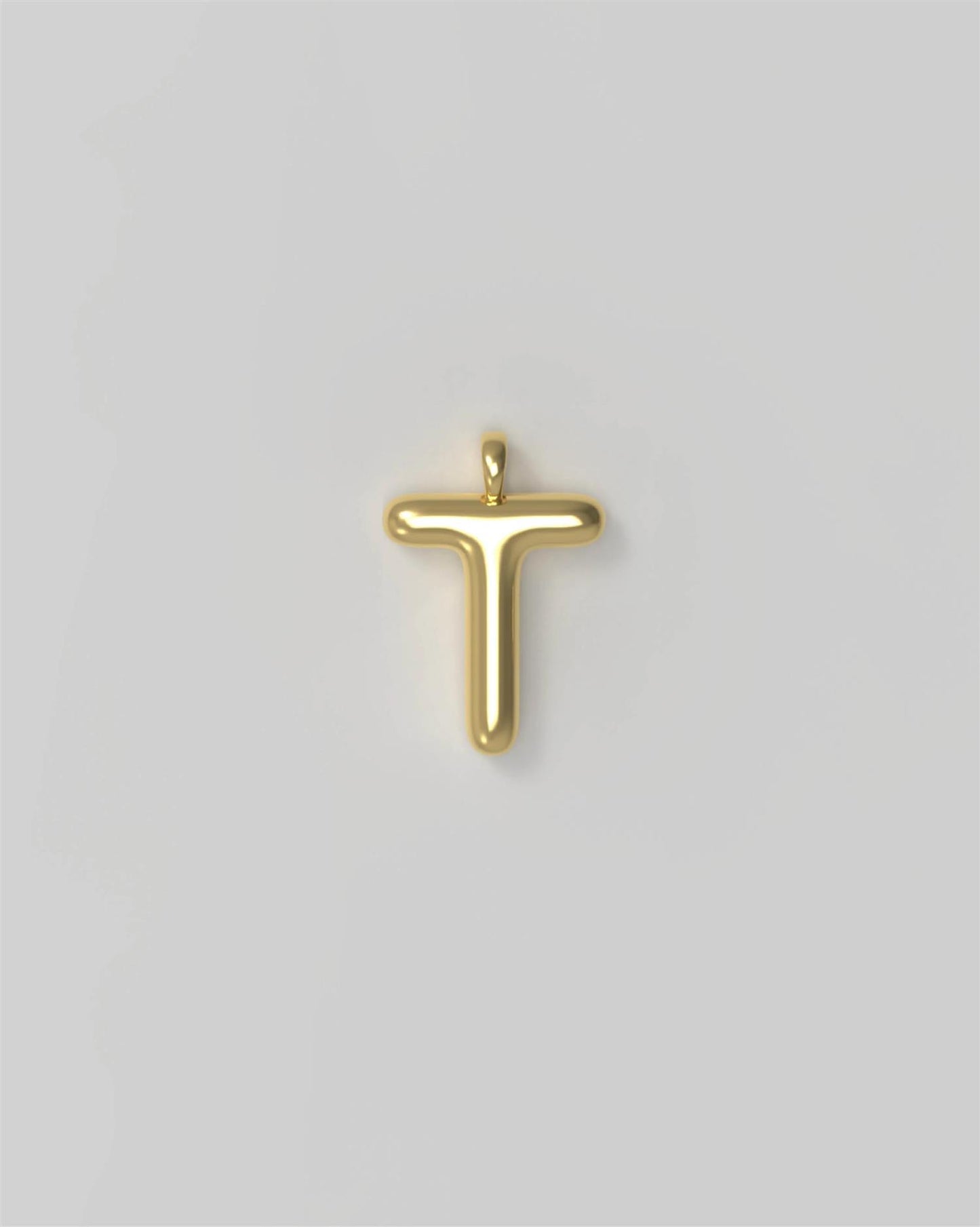 Letter Charm Small Plated Smykker