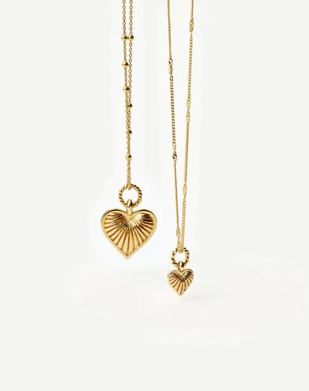 Halskjeder | Ridge Heart Charm Pendant Necklace