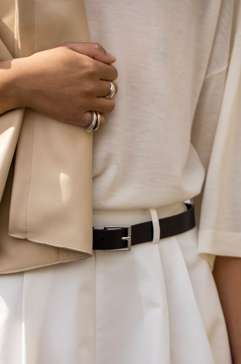 Anna Cotton Skirt White Skjørt