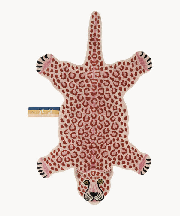 Pinky Leopard Rug Large Tepper