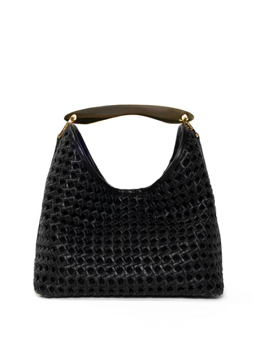 Vesker | Boomerang Woven Leather Black