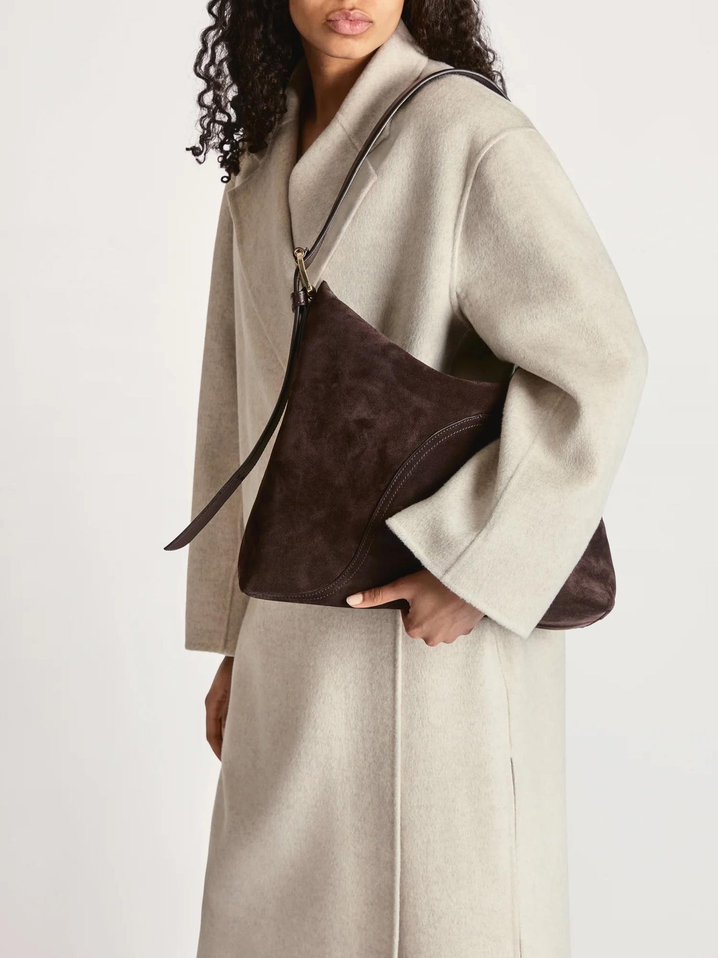 Bassano Walnut Suede Tote Bag Vesker