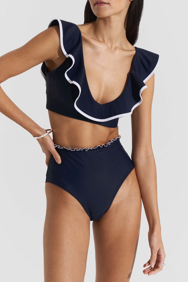 Badetøy | Deep Bikini Top Navy