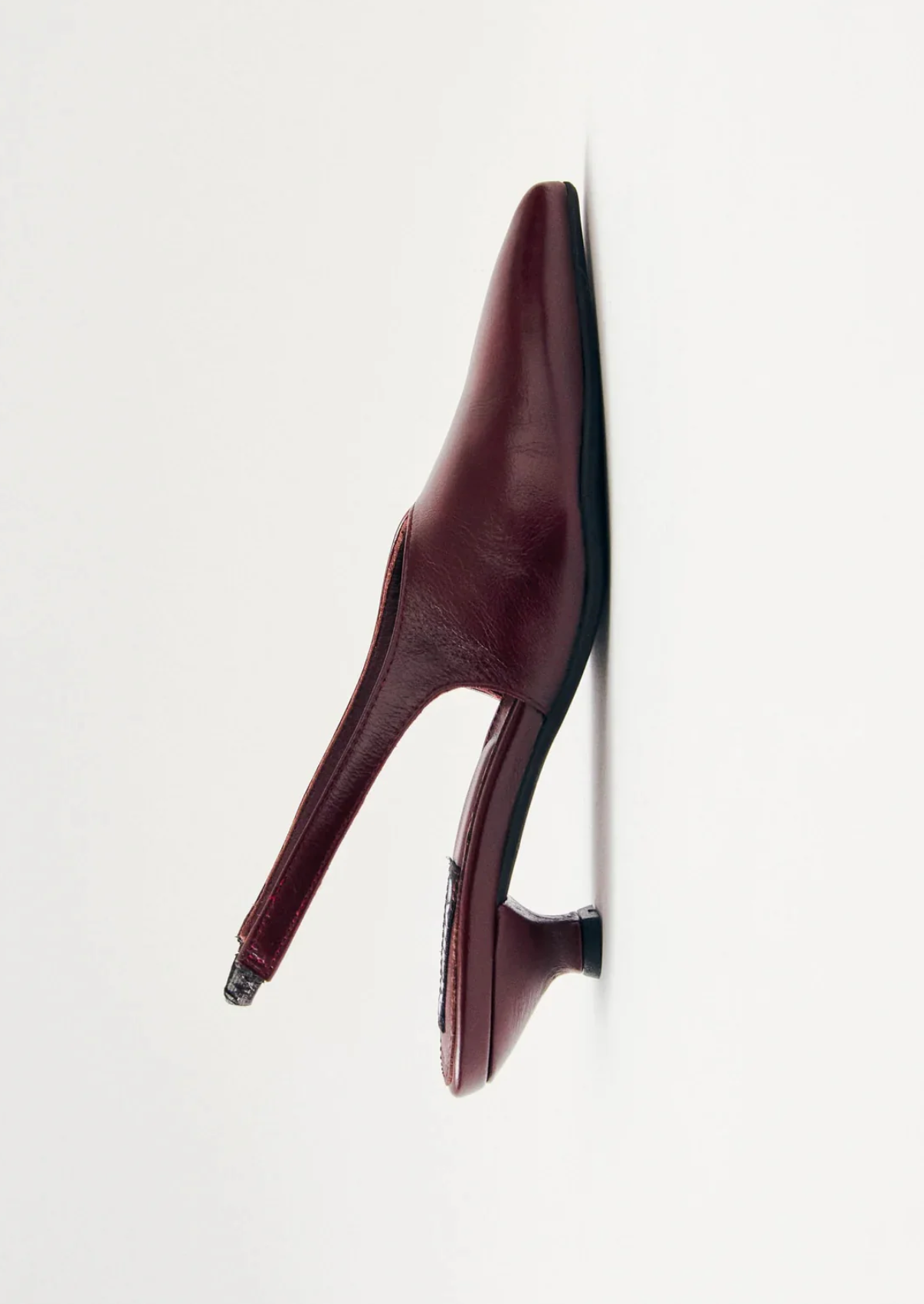 Eros Burgundy Leather Mules Sko