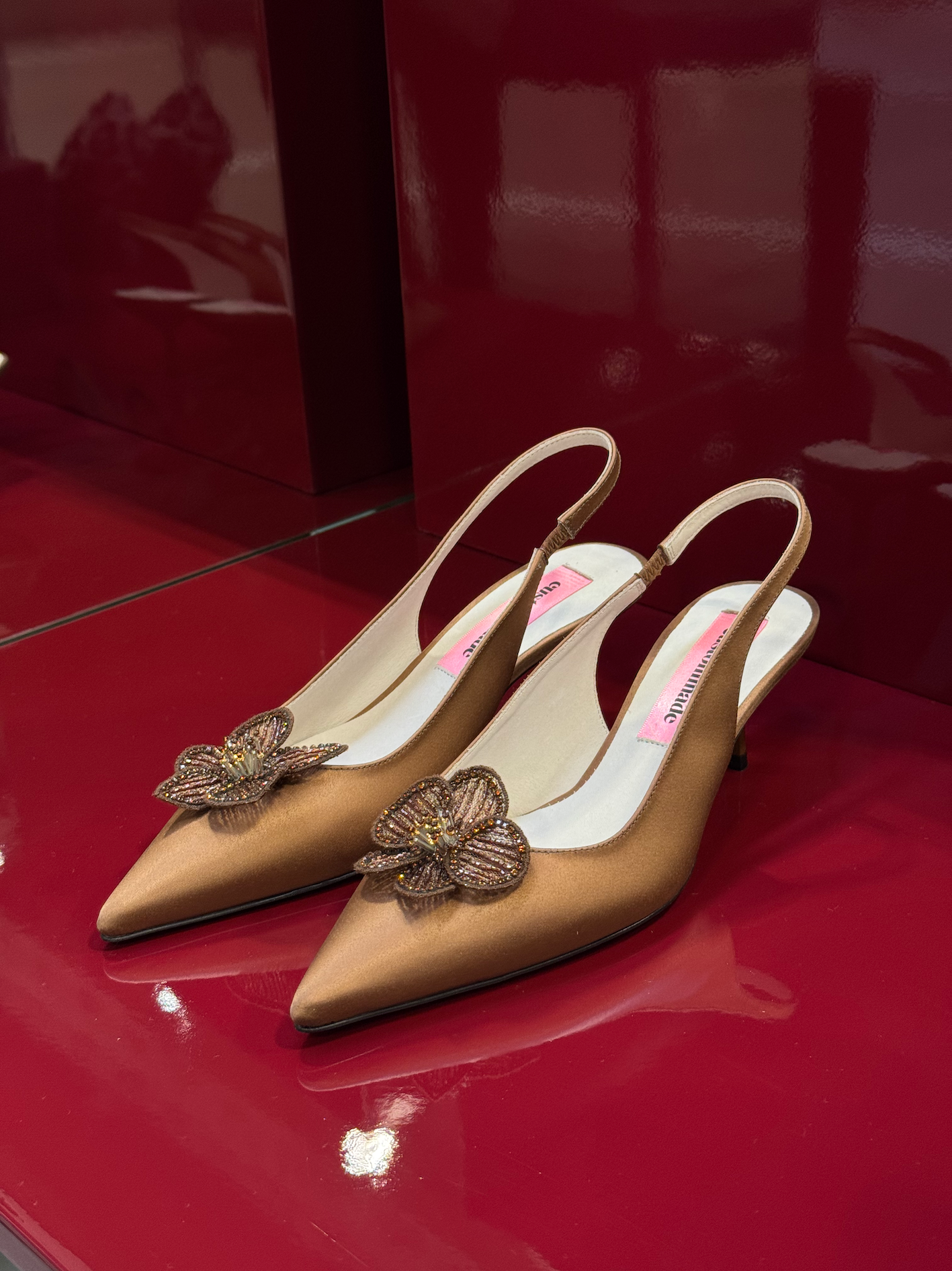 Florence Crystal Caramel Sko