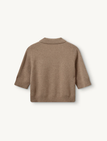 Cardigans | Como Cropped Cardigan Truffle