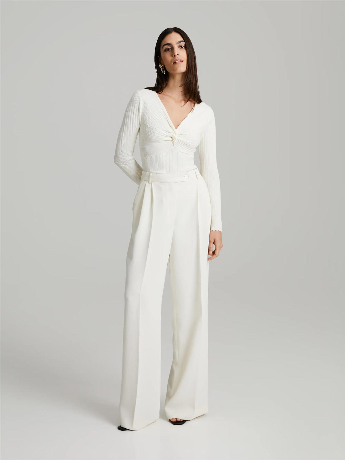Polly Knit White