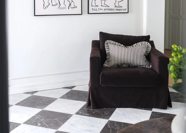 Cami Cushion Cover Ivory/Brown Puter